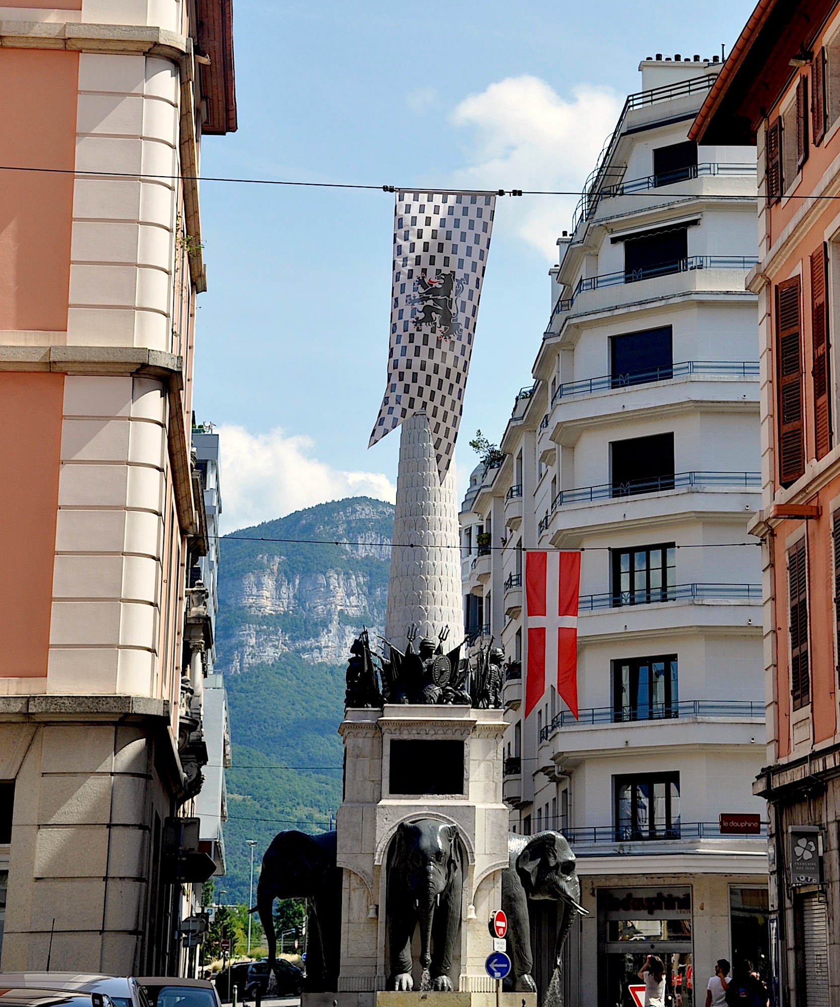 The Fontain of the Elephants in Chambery France