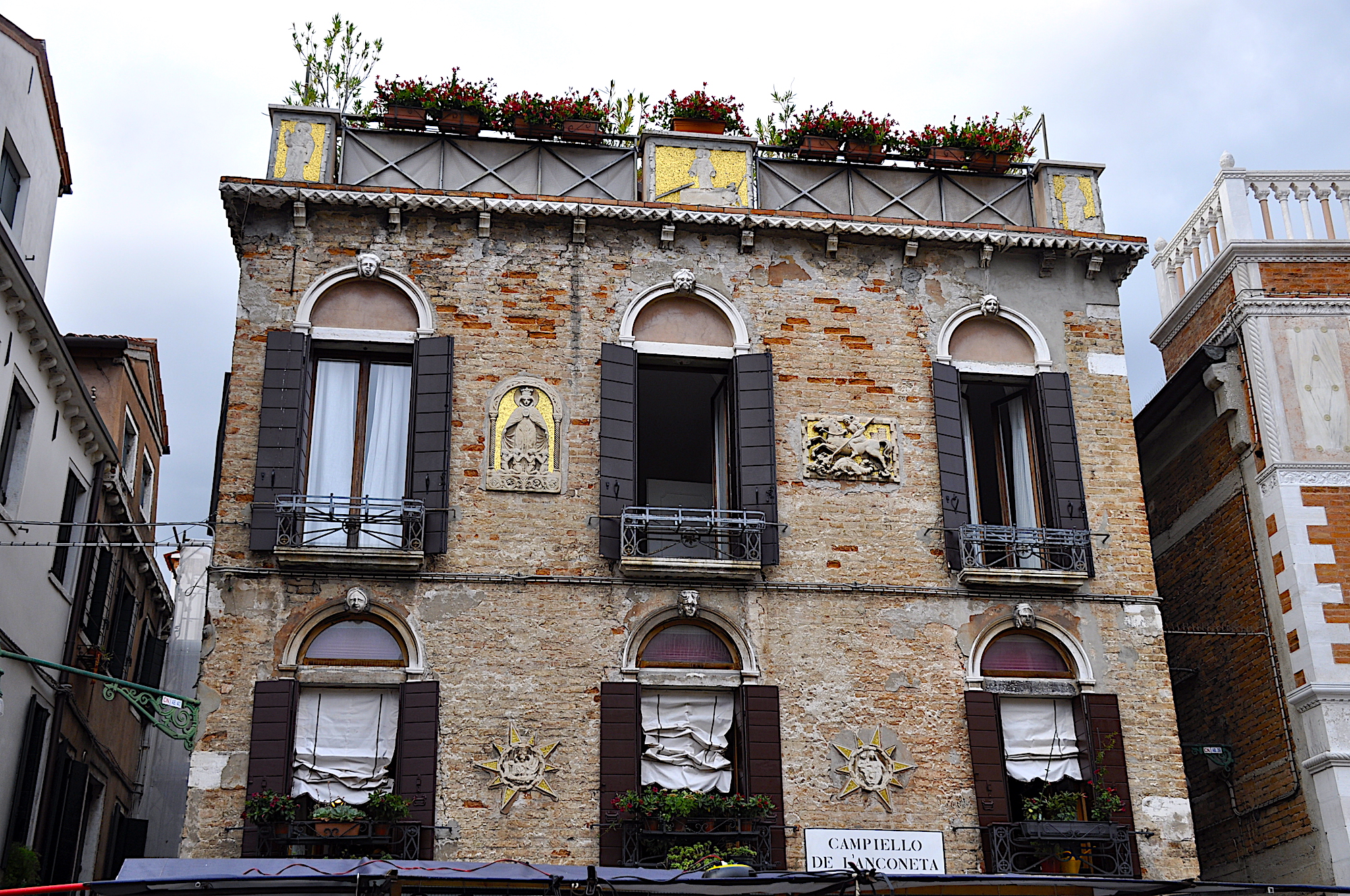 Ancient house in Venice Italy