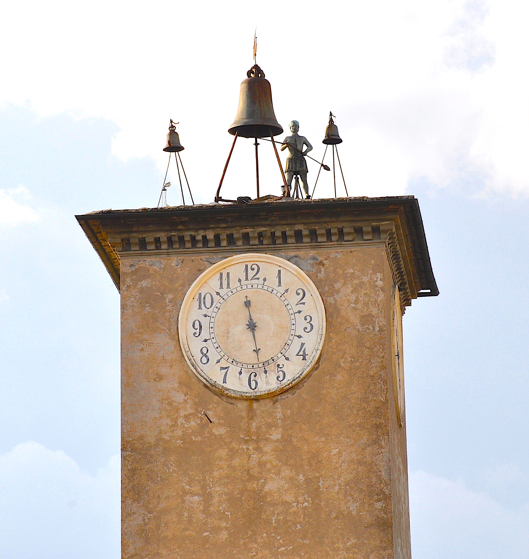 The clock tower in Orvieto