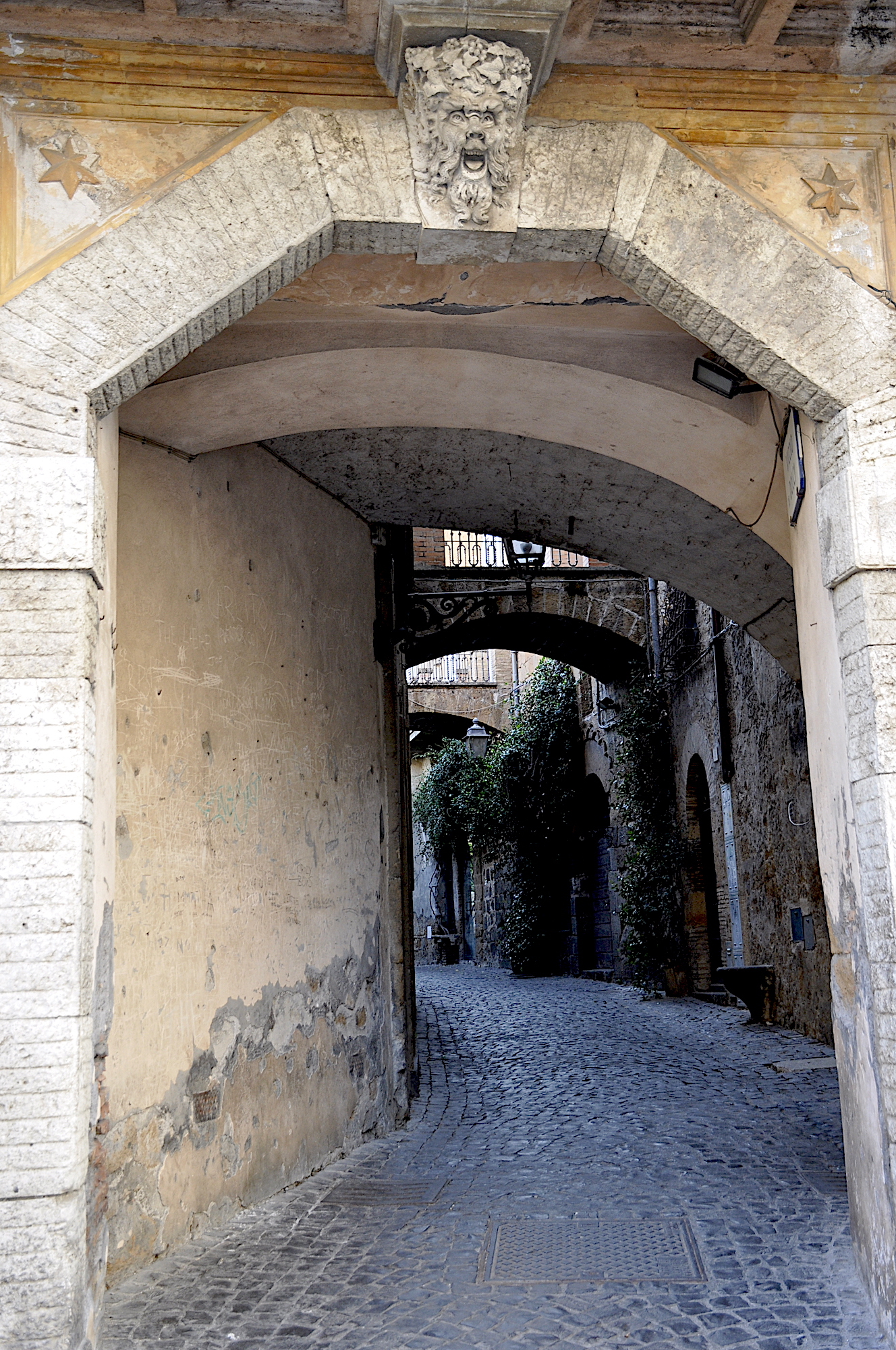 Street scene Orvieto Italy in Umbria