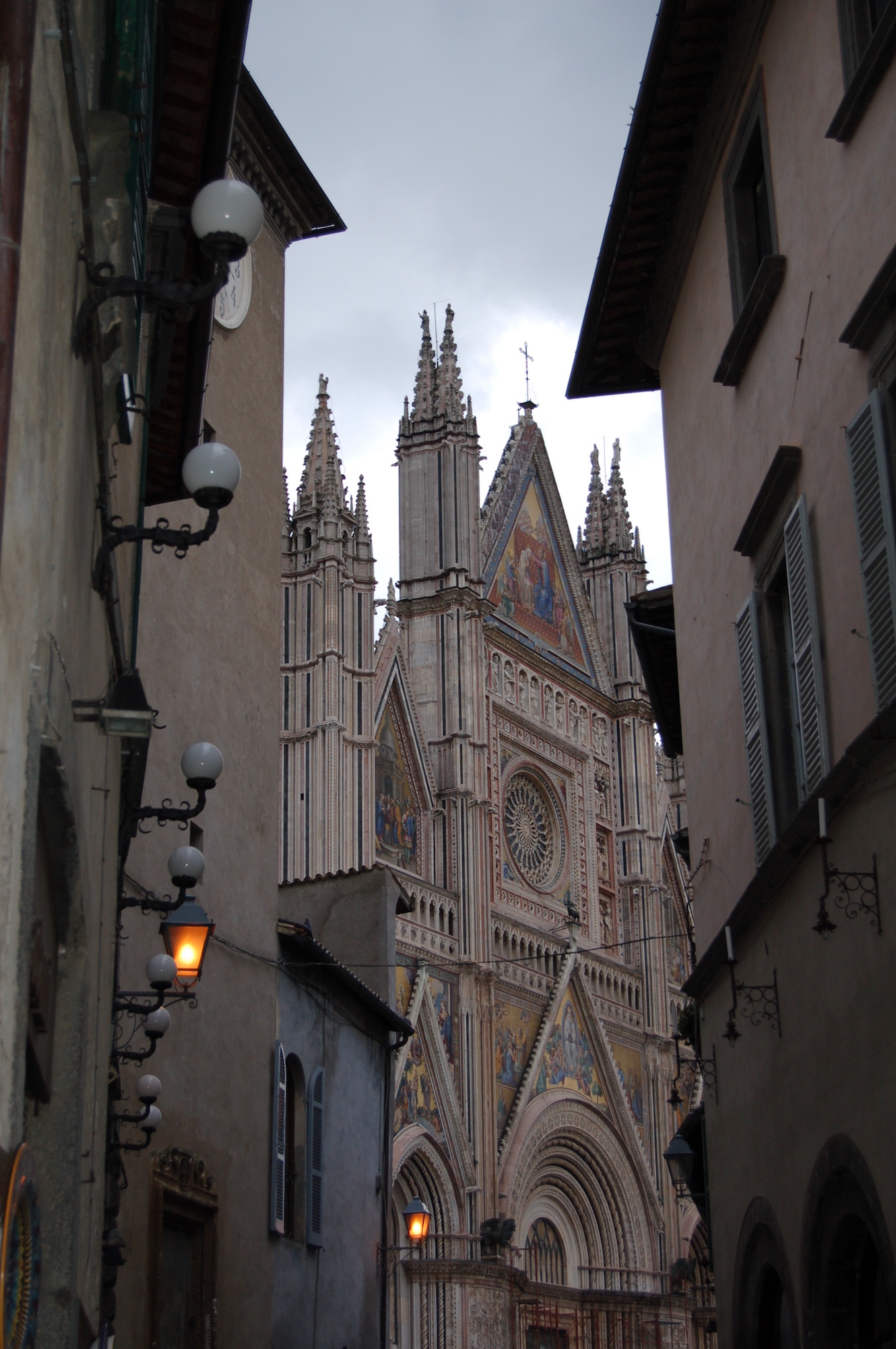 The Duomo of Orvieto from the side streets