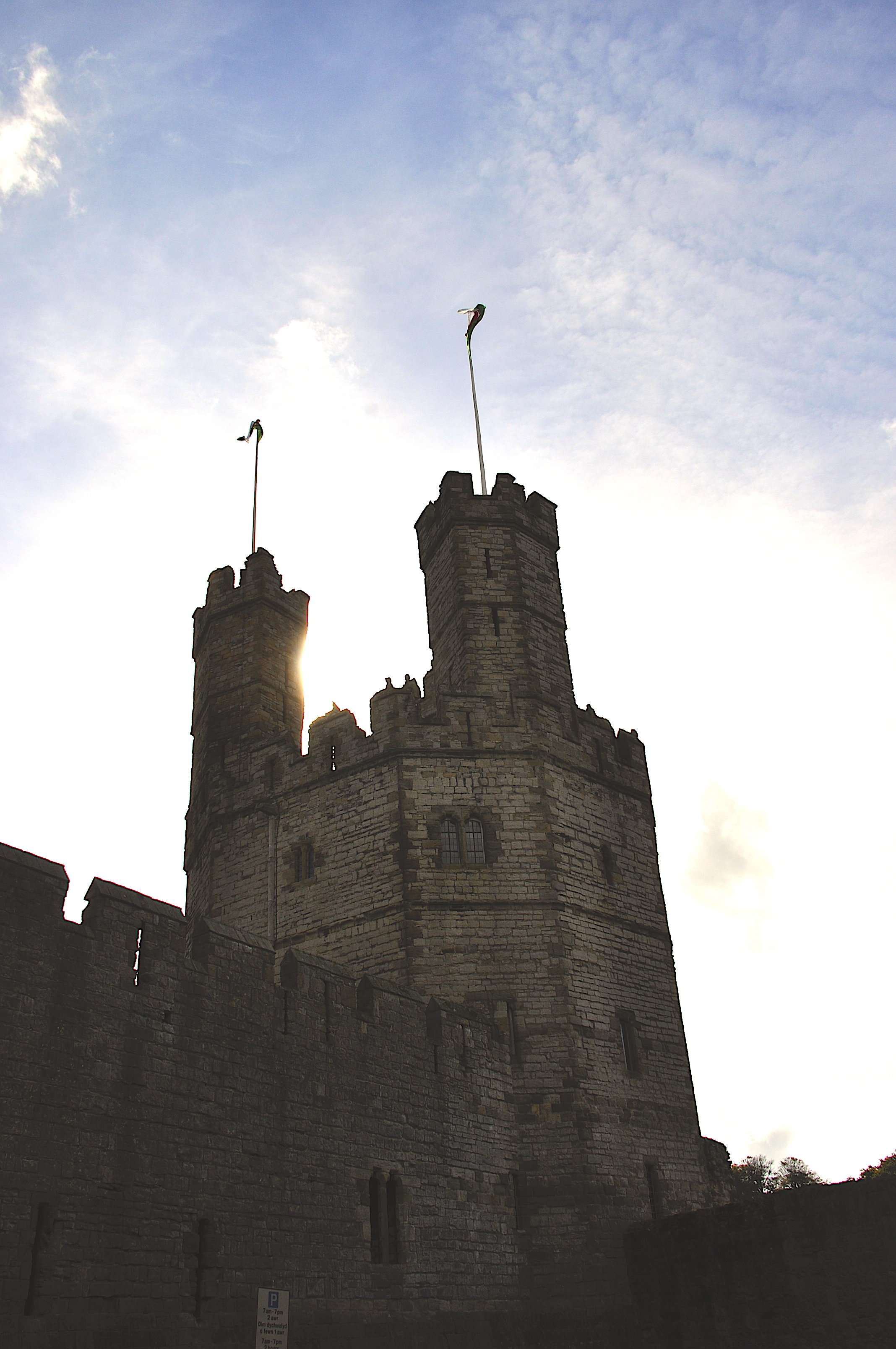 Caernafon castle's architecture is one of the most unique in the world.