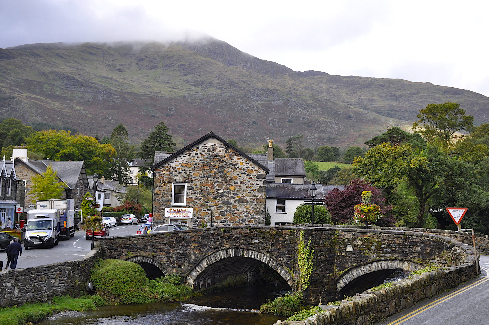 Beddgelert is divided by two beautiful rivers and old stone bridges.