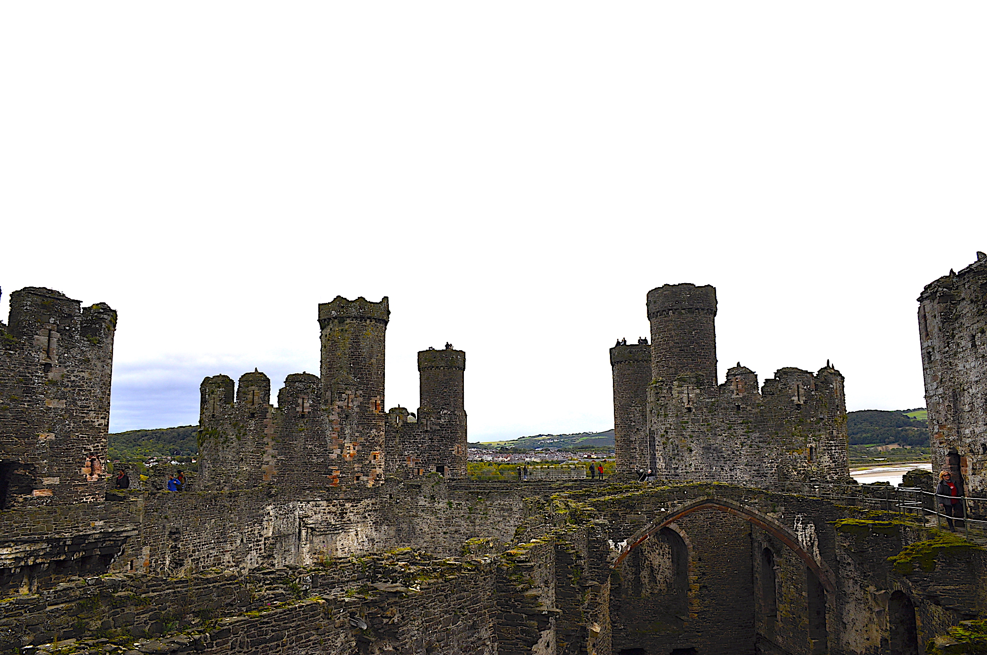 The remains of Conwy Castle