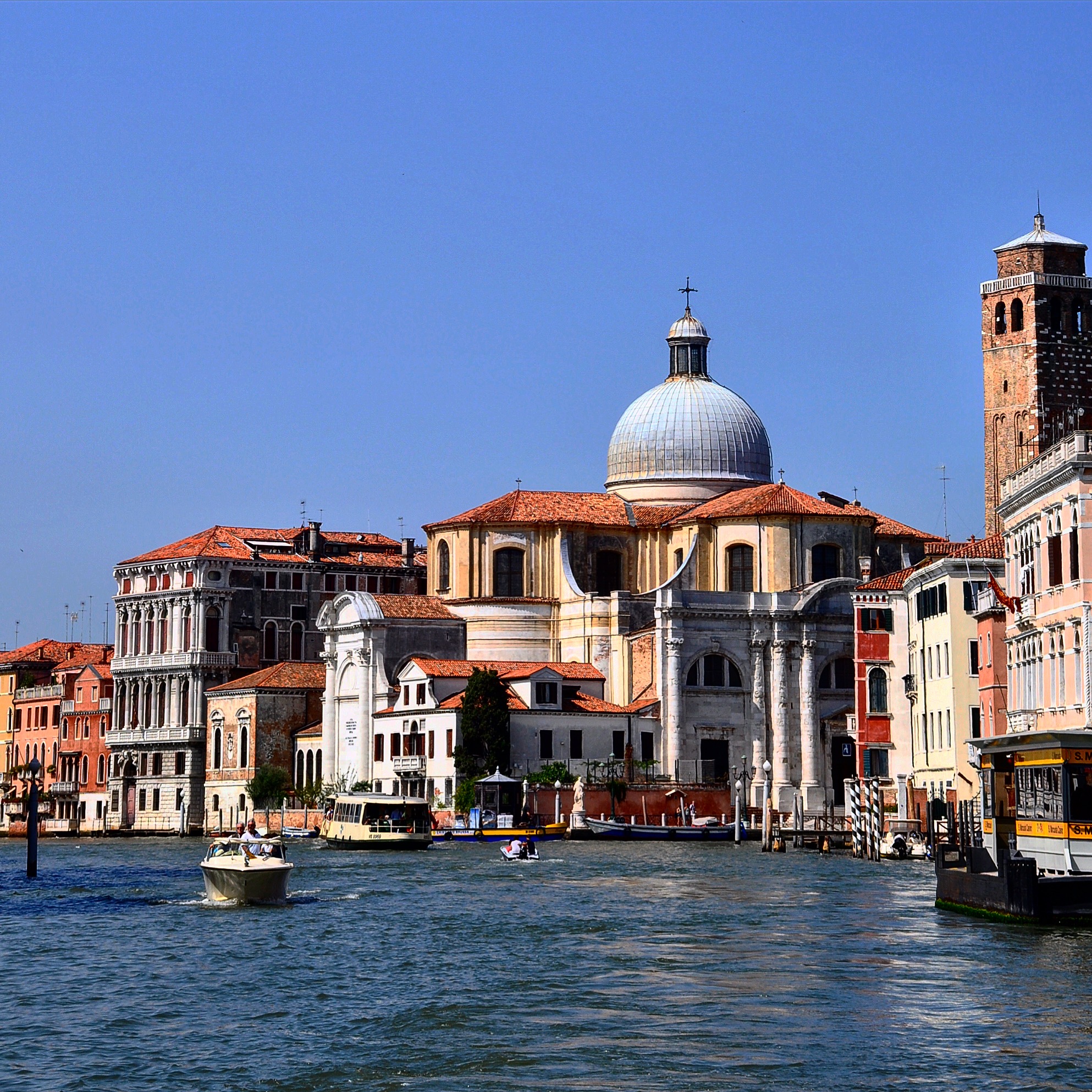 Canal of Venice with Italian architecture