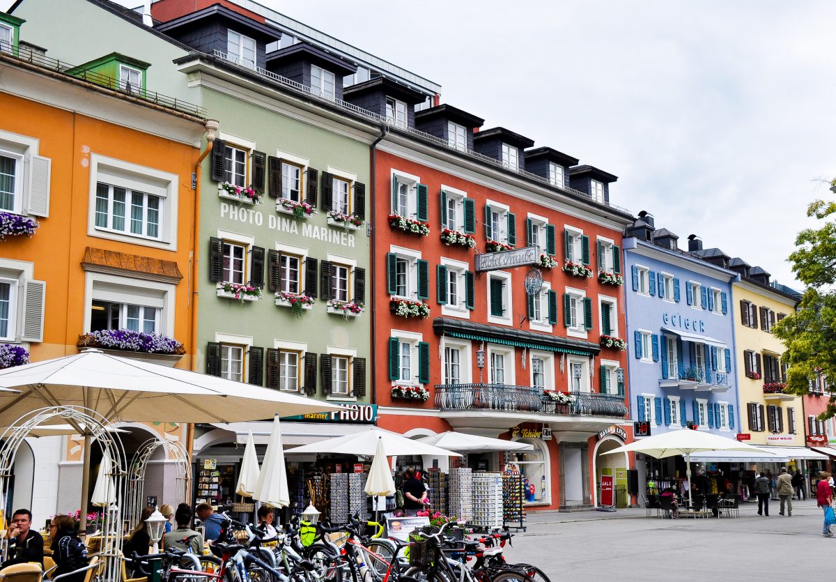 Lienz Austria Architecture Downtown Colorful European Buildings