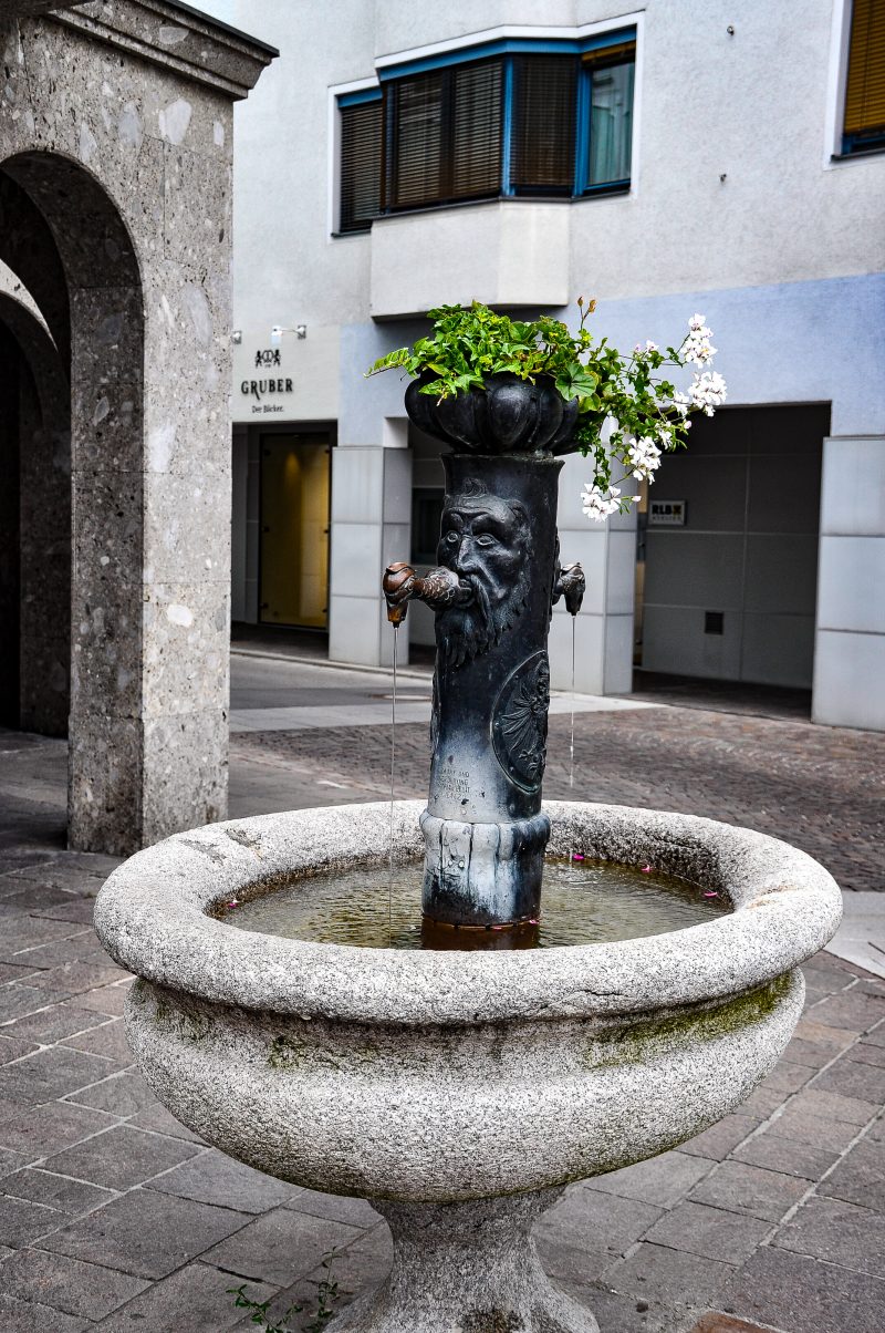 Center Lienz Austria Water Fountain