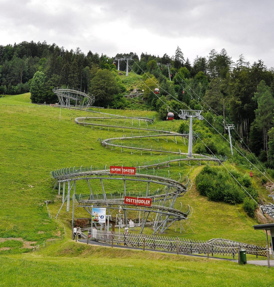 Riding The Alpine Coaster in Lienz Austria