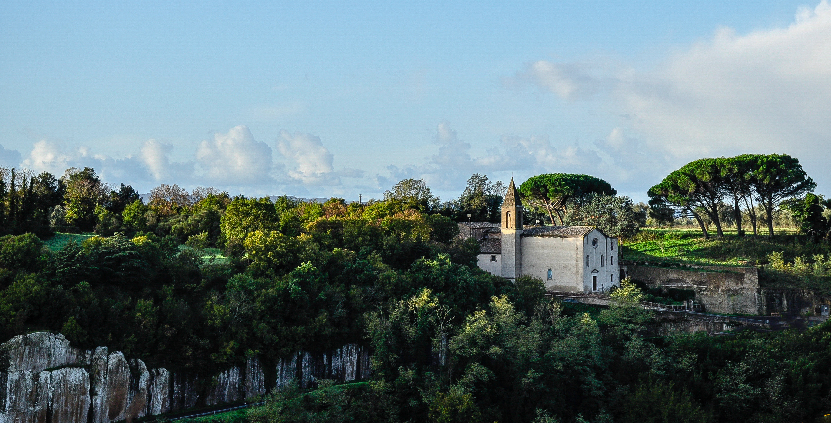 View of church in Pitigliano